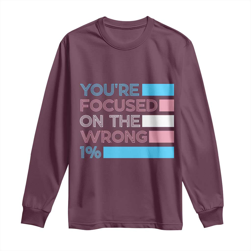 Trans Rights Long Sleeve Shirt Transgender LGBTQ Queer Pride Ally Social Justice - Wonder Print Shop