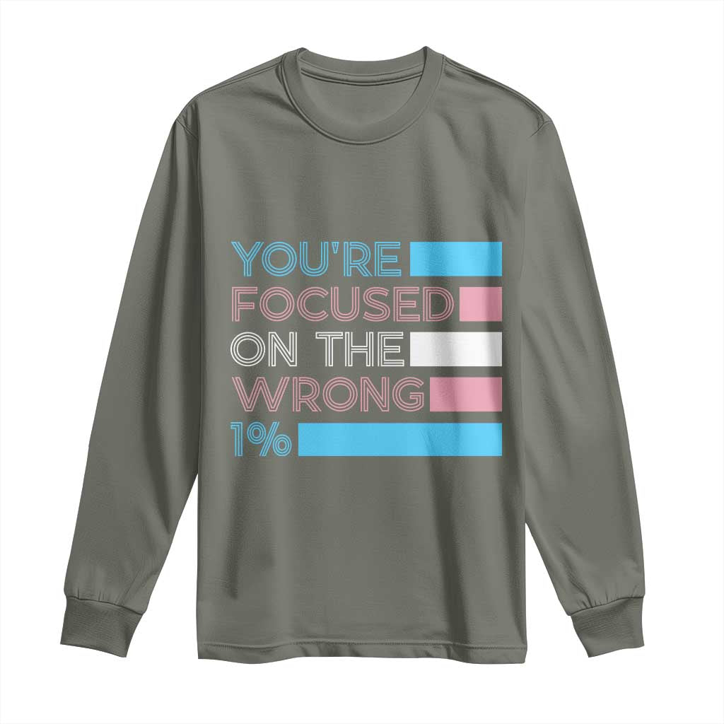 Trans Rights Long Sleeve Shirt Transgender LGBTQ Queer Pride Ally Social Justice - Wonder Print Shop