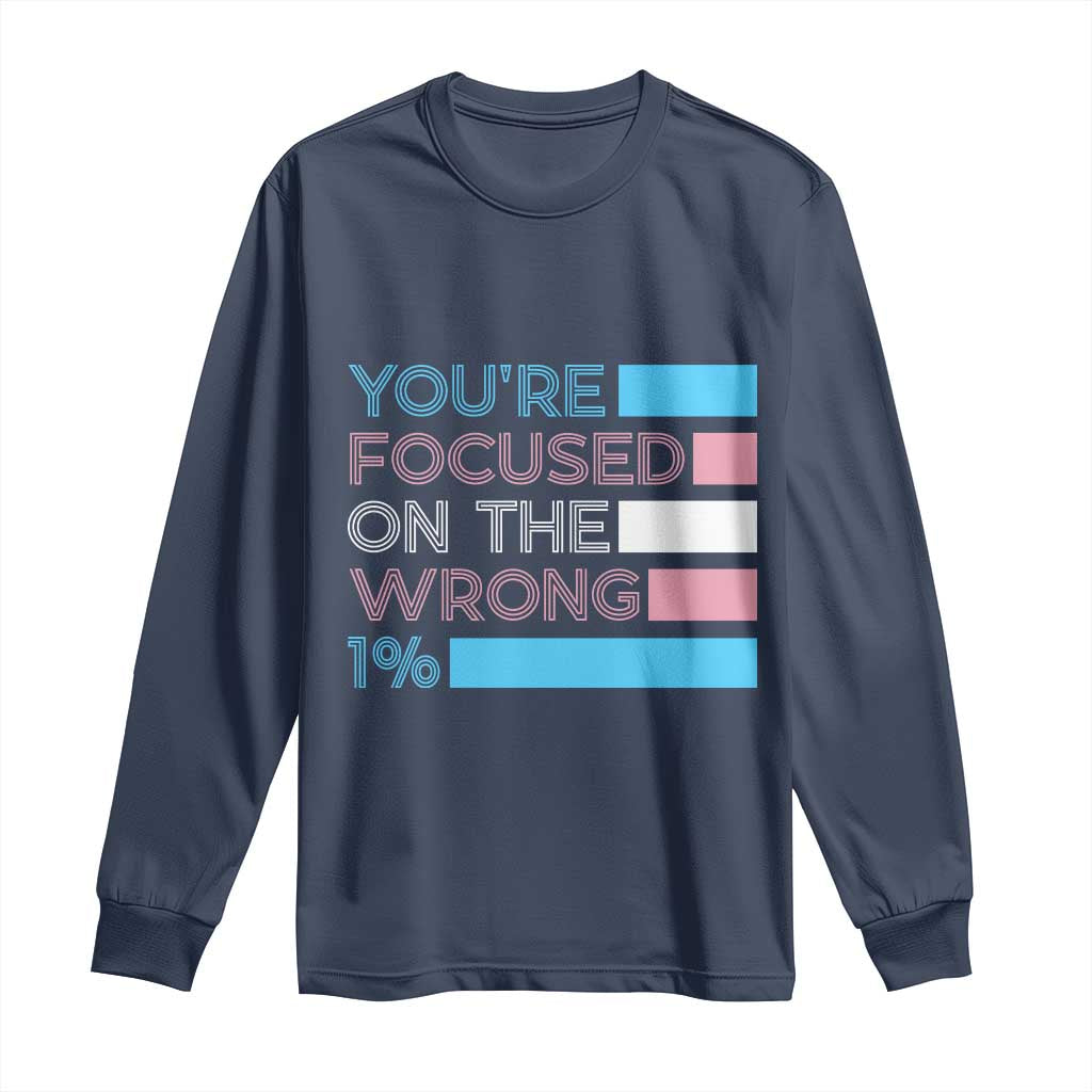 Trans Rights Long Sleeve Shirt Transgender LGBTQ Queer Pride Ally Social Justice - Wonder Print Shop