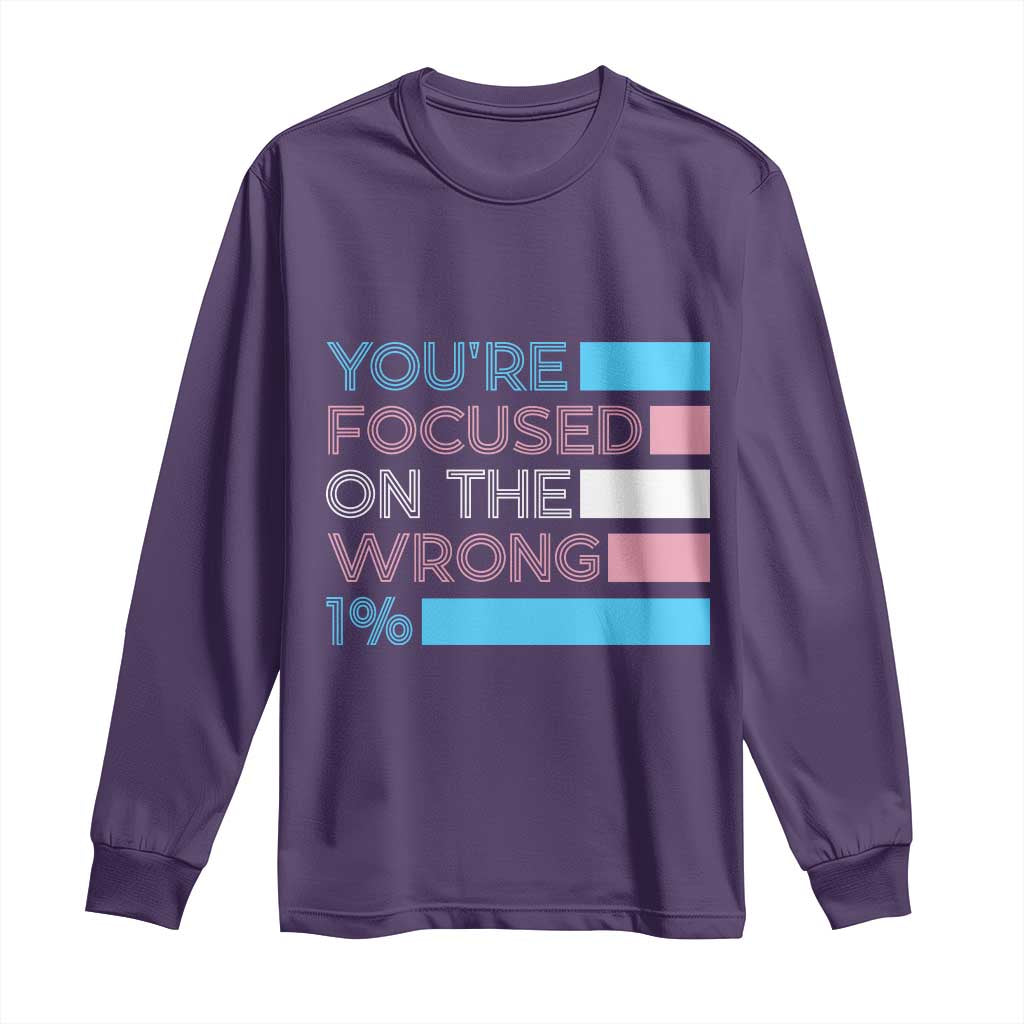 Trans Rights Long Sleeve Shirt Transgender LGBTQ Queer Pride Ally Social Justice - Wonder Print Shop