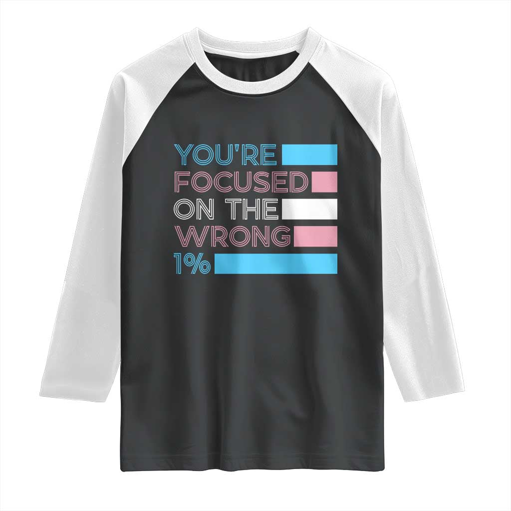 Trans Rights Raglan Shirt Transgender LGBTQ Queer Pride Ally Social Justice - Wonder Print Shop