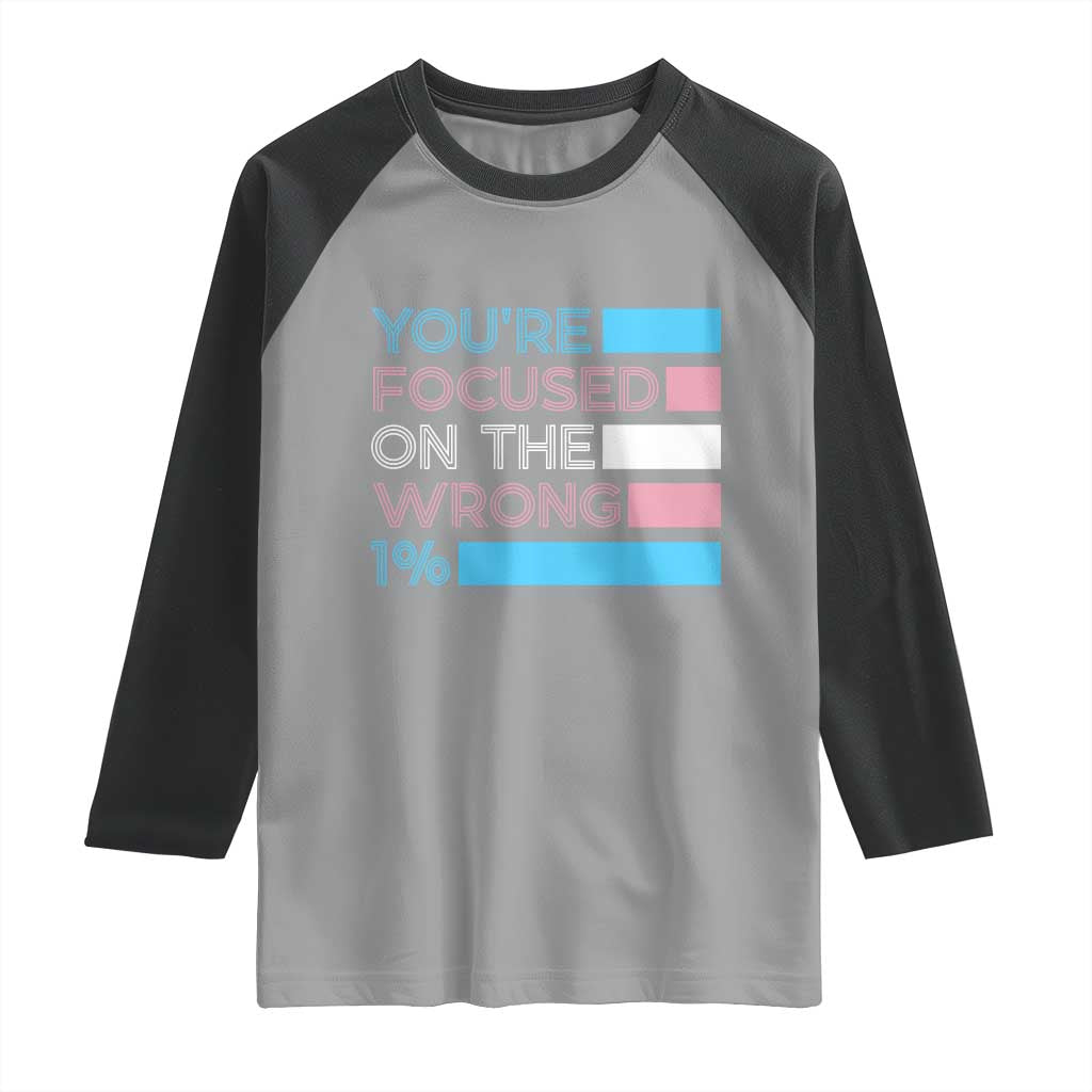 Trans Rights Raglan Shirt Transgender LGBTQ Queer Pride Ally Social Justice - Wonder Print Shop