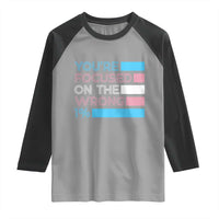 Trans Rights Raglan Shirt Transgender LGBTQ Queer Pride Ally Social Justice - Wonder Print Shop