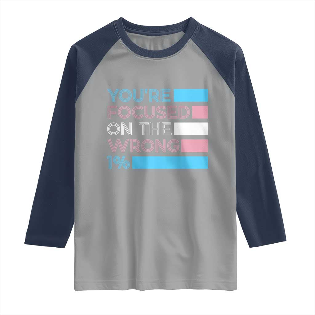 Trans Rights Raglan Shirt Transgender LGBTQ Queer Pride Ally Social Justice - Wonder Print Shop