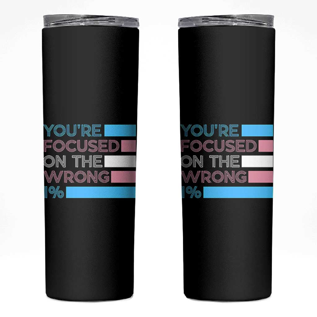 Trans Rights Skinny Tumbler Transgender LGBTQ Queer Pride Ally Social Justice - Wonder Print Shop