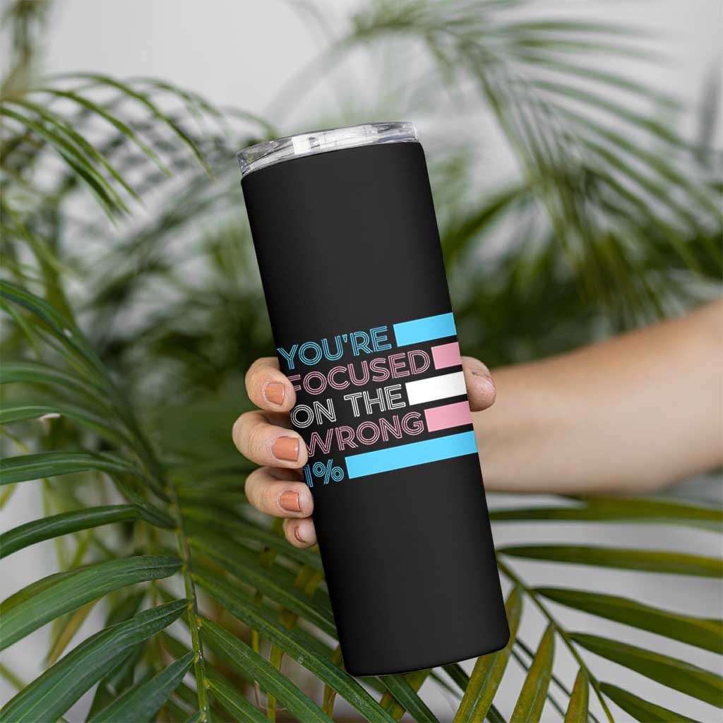 Trans Rights Skinny Tumbler Transgender LGBTQ Queer Pride Ally Social Justice - Wonder Print Shop