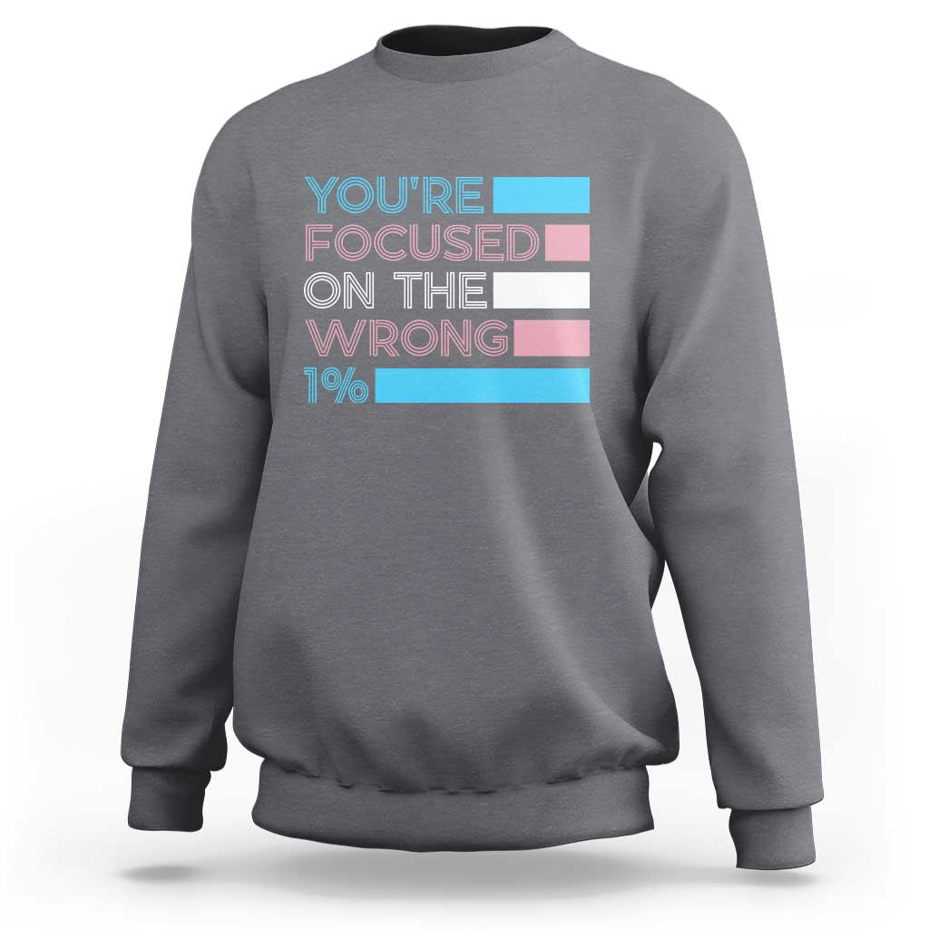 Trans Rights Sweatshirt Transgender LGBTQ Queer Pride Ally Social Justice - Wonder Print Shop