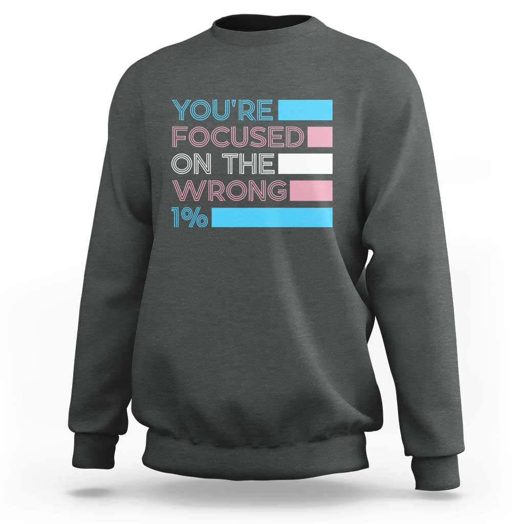 Trans Rights Sweatshirt Transgender LGBTQ Queer Pride Ally Social Justice - Wonder Print Shop