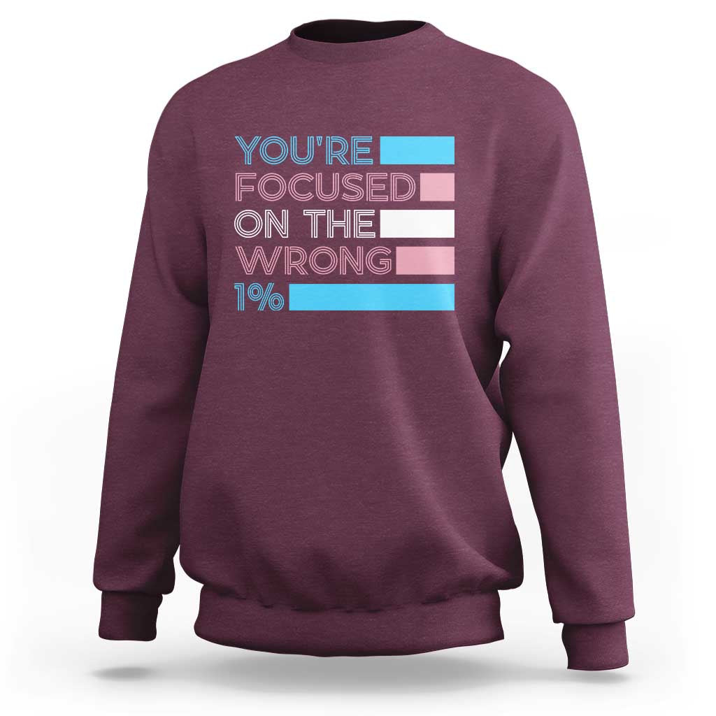 Trans Rights Sweatshirt Transgender LGBTQ Queer Pride Ally Social Justice - Wonder Print Shop