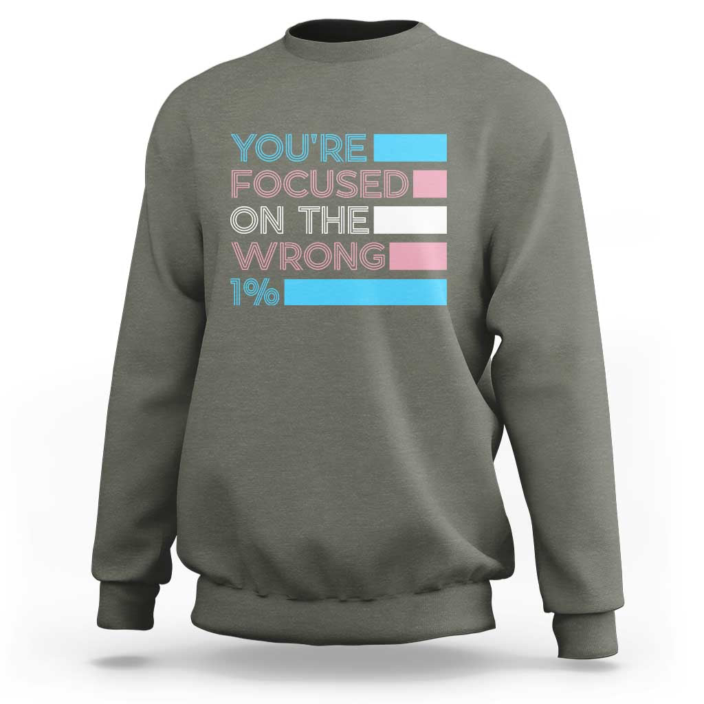 Trans Rights Sweatshirt Transgender LGBTQ Queer Pride Ally Social Justice - Wonder Print Shop