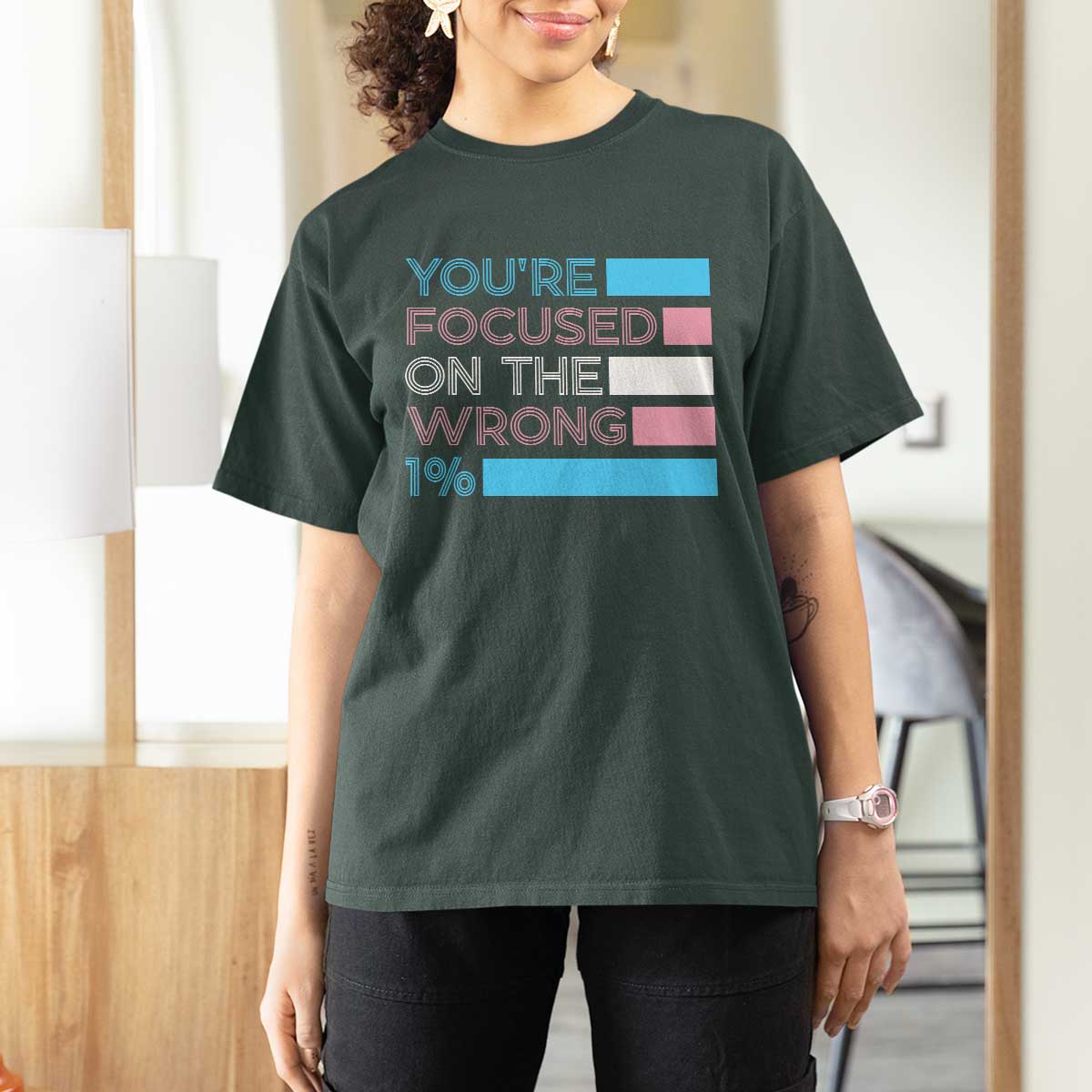 Trans Rights T Shirt For Women Transgender LGBTQ Queer Pride Ally Social Justice - Wonder Print Shop