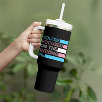 Trans Rights Tumbler With Handle Transgender LGBTQ Queer Pride Ally Social Justice - Wonder Print Shop