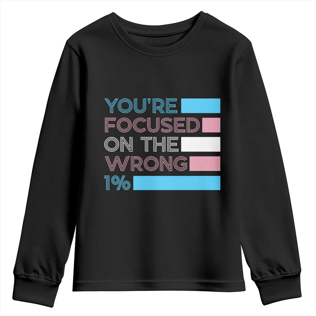 Trans Rights Youth Sweatshirt Transgender LGBTQ Queer Pride Ally Social Justice - Wonder Print Shop