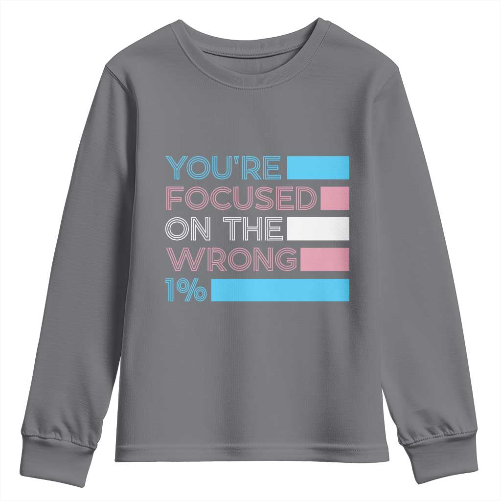 Trans Rights Youth Sweatshirt Transgender LGBTQ Queer Pride Ally Social Justice - Wonder Print Shop