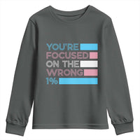 Trans Rights Youth Sweatshirt Transgender LGBTQ Queer Pride Ally Social Justice - Wonder Print Shop