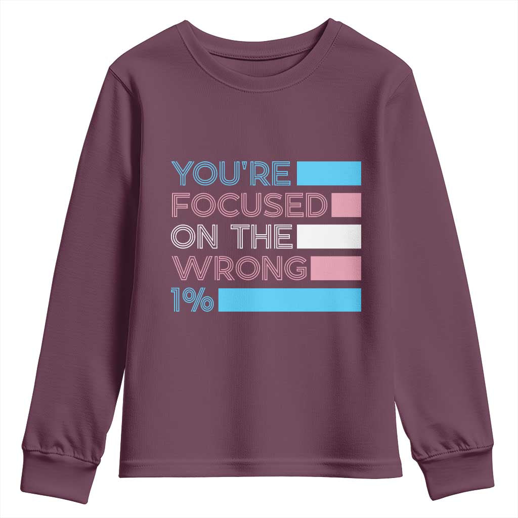 Trans Rights Youth Sweatshirt Transgender LGBTQ Queer Pride Ally Social Justice - Wonder Print Shop