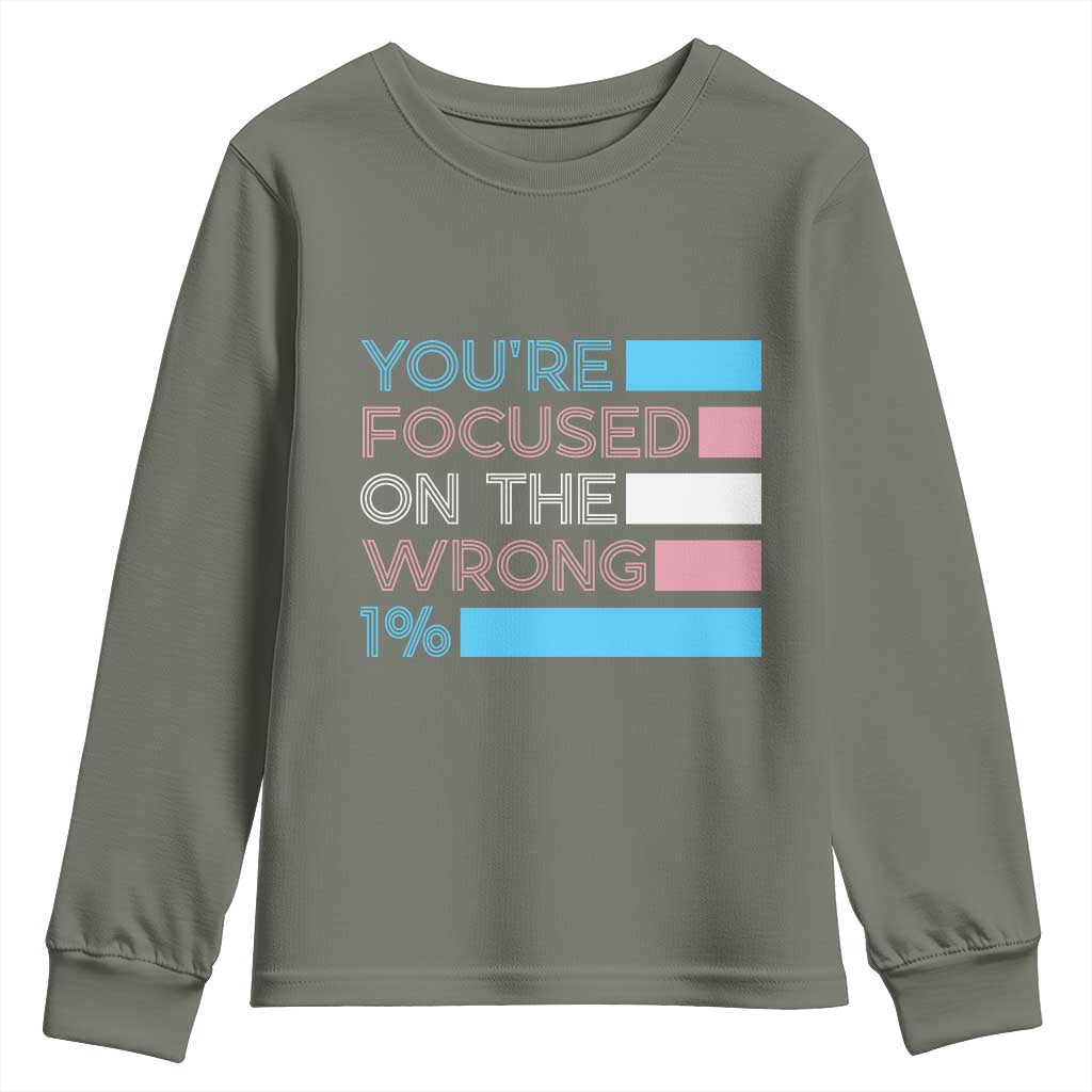 Trans Rights Youth Sweatshirt Transgender LGBTQ Queer Pride Ally Social Justice - Wonder Print Shop