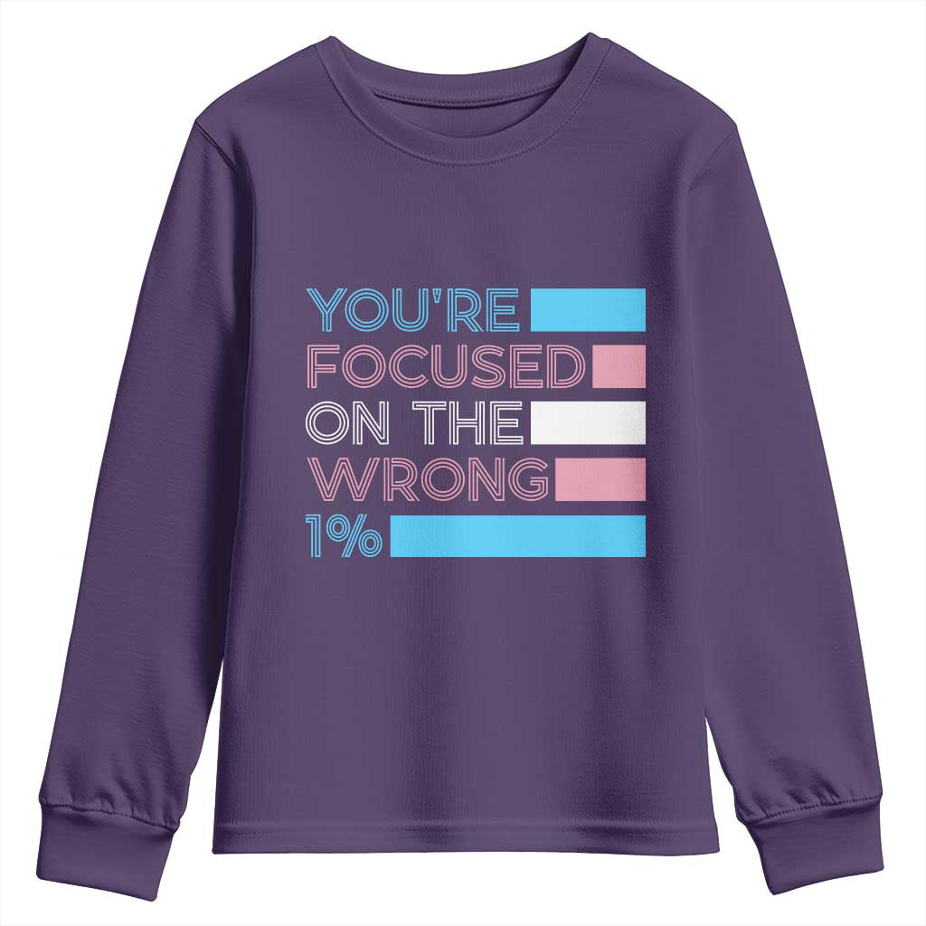 Trans Rights Youth Sweatshirt Transgender LGBTQ Queer Pride Ally Social Justice - Wonder Print Shop