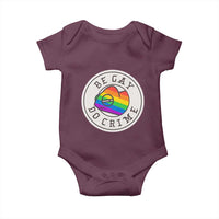 Be Gay Do Crime Rainbow Chameleon LGBTQ Pride Flag Baby Onesie - Wonder Print Shop