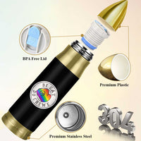 Be Gay Do Crime Rainbow Chameleon LGBTQ Pride Flag Bullet Tumbler - Wonder Print Shop