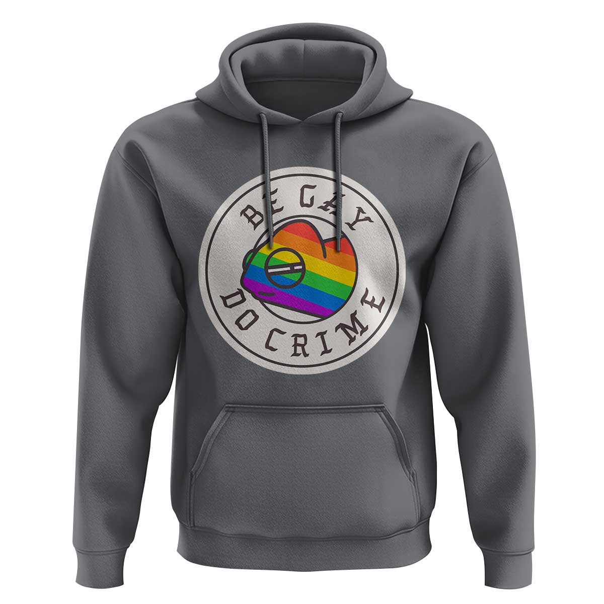 Be Gay Do Crime Rainbow Chameleon LGBTQ Pride Flag Hoodie - Wonder Print Shop