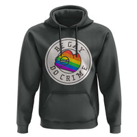 Be Gay Do Crime Rainbow Chameleon LGBTQ Pride Flag Hoodie - Wonder Print Shop