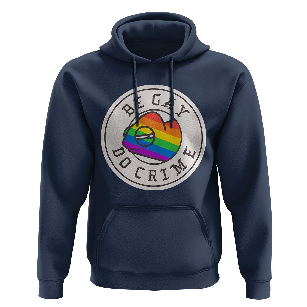 Be Gay Do Crime Rainbow Chameleon LGBTQ Pride Flag Hoodie - Wonder Print Shop