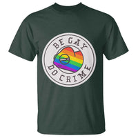 Be Gay Do Crime Rainbow Chameleon LGBTQ Pride Flag T Shirt - Wonder Print Shop