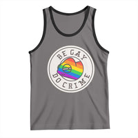 Be Gay Do Crime Rainbow Chameleon LGBTQ Pride Flag Tank Top - Wonder Print Shop