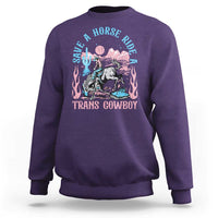 Save A Horse Ride A Trans Cowboy Sweatshirt Transgender Trans Pride LGBTQ