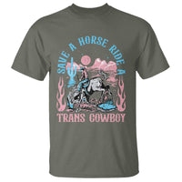 Save A Horse Ride A Trans Cowboy T Shirt Transgender Trans Pride LGBTQ