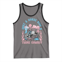 Save A Horse Ride A Trans Cowboy Tank Top Transgender Trans Pride LGBTQ