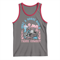 Save A Horse Ride A Trans Cowboy Tank Top Transgender Trans Pride LGBTQ