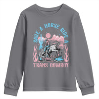 Save A Horse Ride A Trans Cowboy Youth Sweatshirt Transgender Trans Pride LGBTQ