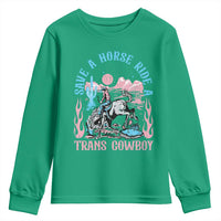 Save A Horse Ride A Trans Cowboy Youth Sweatshirt Transgender Trans Pride LGBTQ