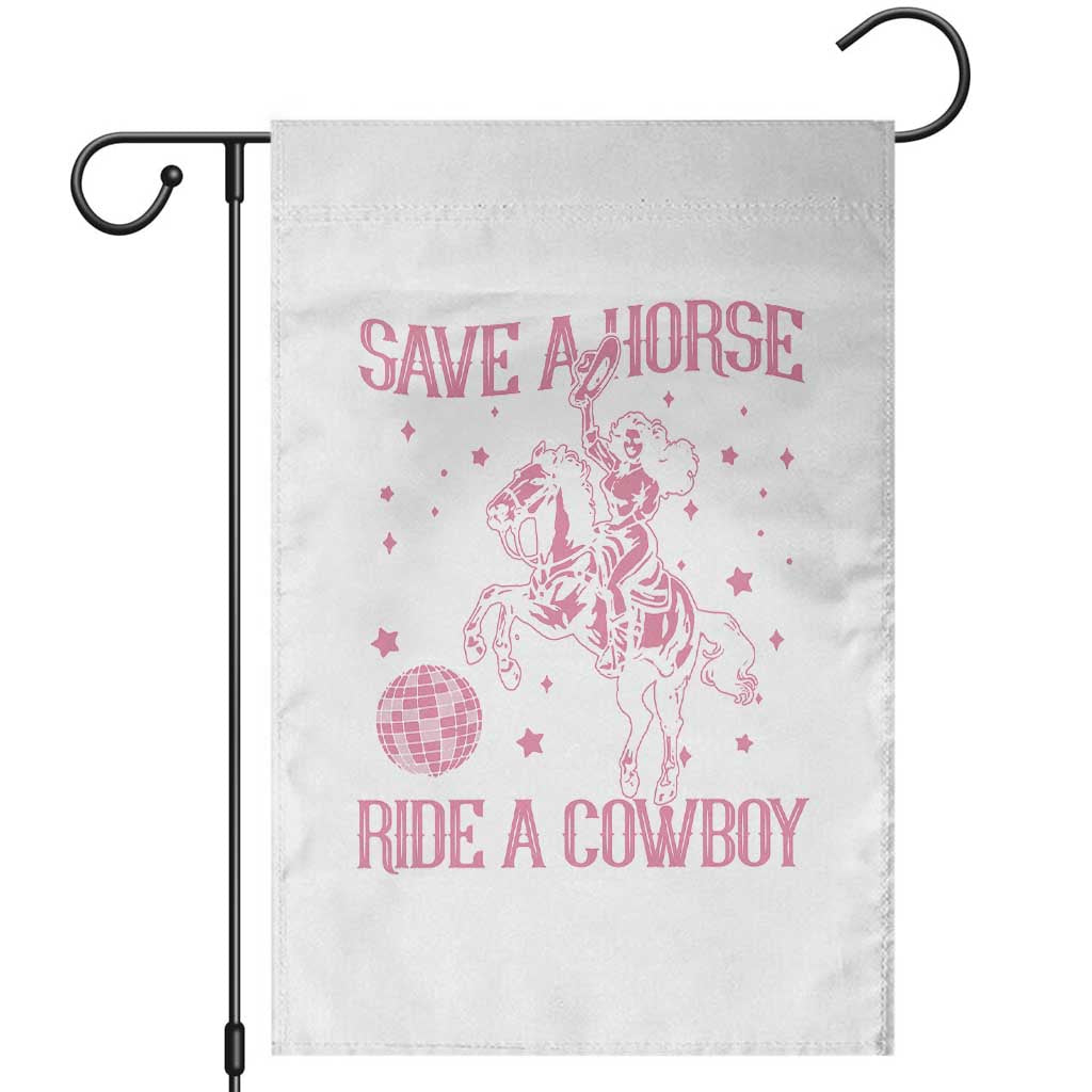 Save a Horse Ride A Cowboy Garden Flag Funny Cowgirl Western Style