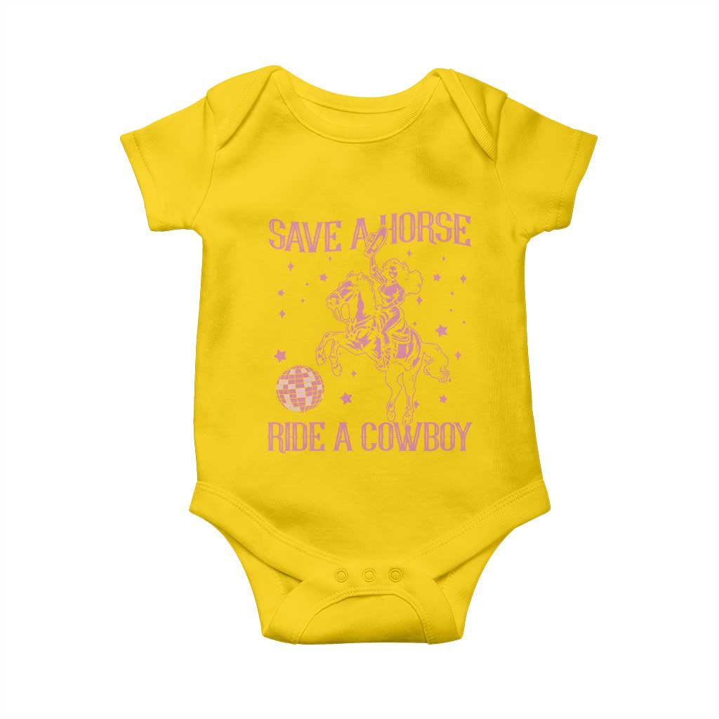 Save a Horse Ride A Cowboy Baby Onesie Funny Cowgirl Western Style
