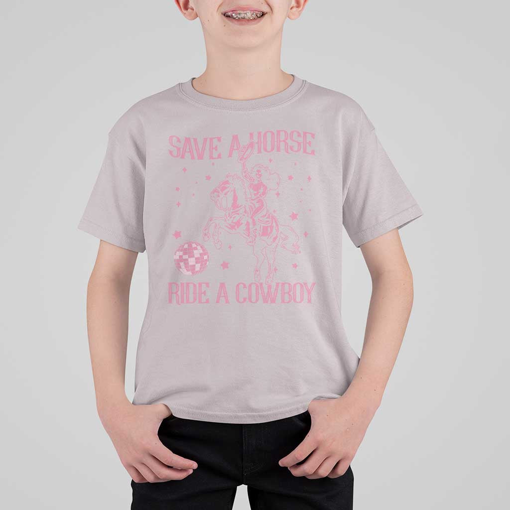 Save a Horse Ride A Cowboy T Shirt For Kid Funny Cowgirl Western Style