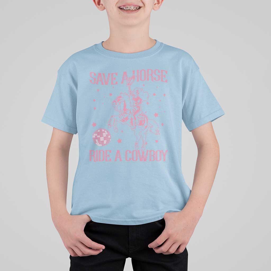 Save a Horse Ride A Cowboy T Shirt For Kid Funny Cowgirl Western Style