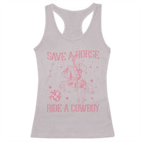 Save a Horse Ride A Cowboy Racerback Tank Top Funny Cowgirl Western Style