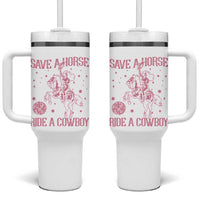 Save a Horse Ride A Cowboy Tumbler With Handle Funny Cowgirl Western Style
