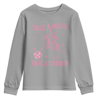 Save a Horse Ride A Cowboy Youth Sweatshirt Funny Cowgirl Western Style