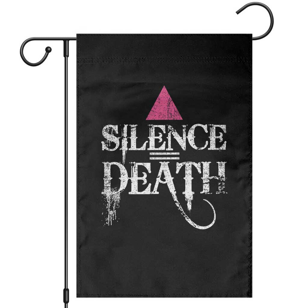 Silence Death Garden Flag LGBTQ Pride Month - Wonder Print Shop