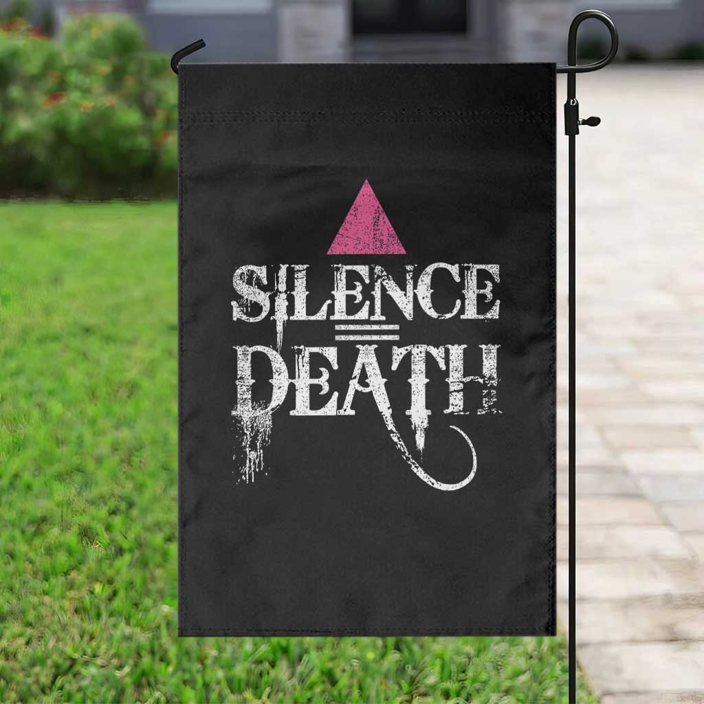Silence Death Garden Flag LGBTQ Pride Month - Wonder Print Shop