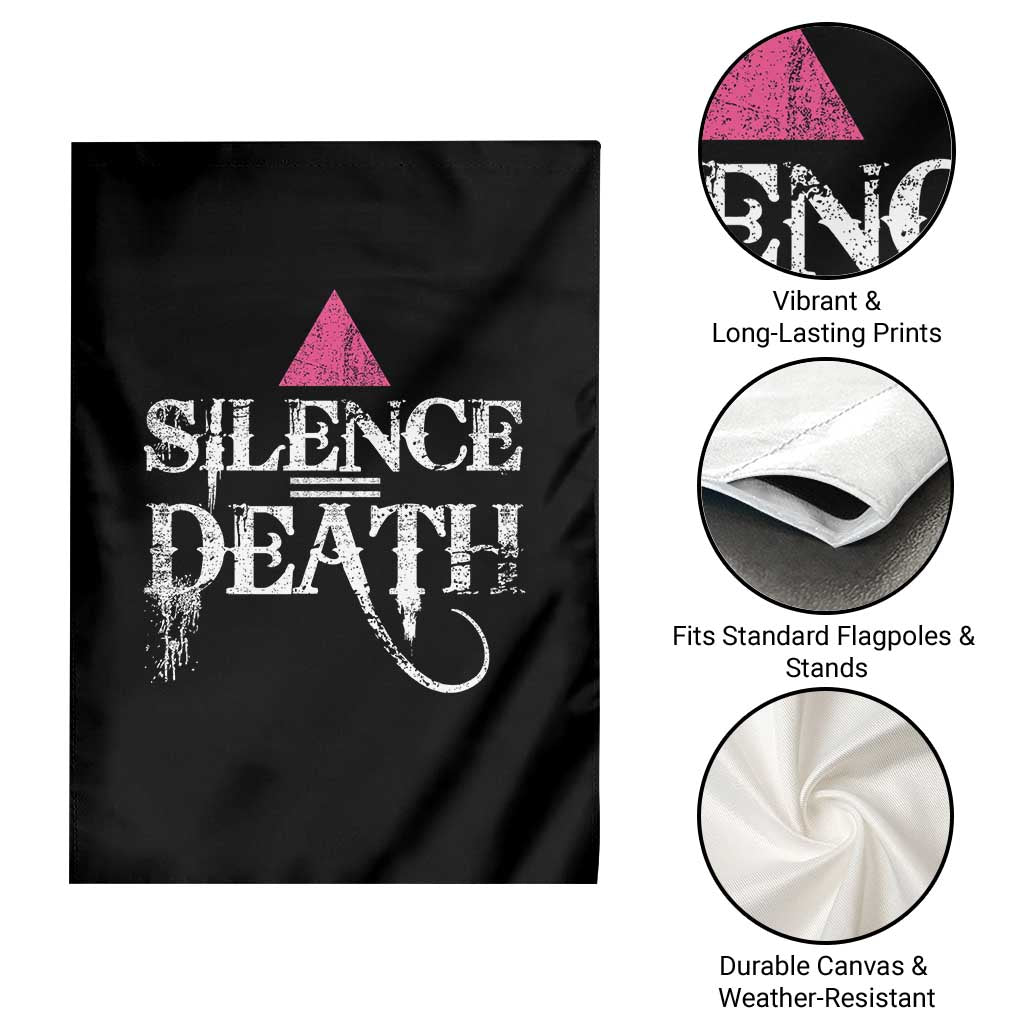 Silence Death Garden Flag LGBTQ Pride Month - Wonder Print Shop