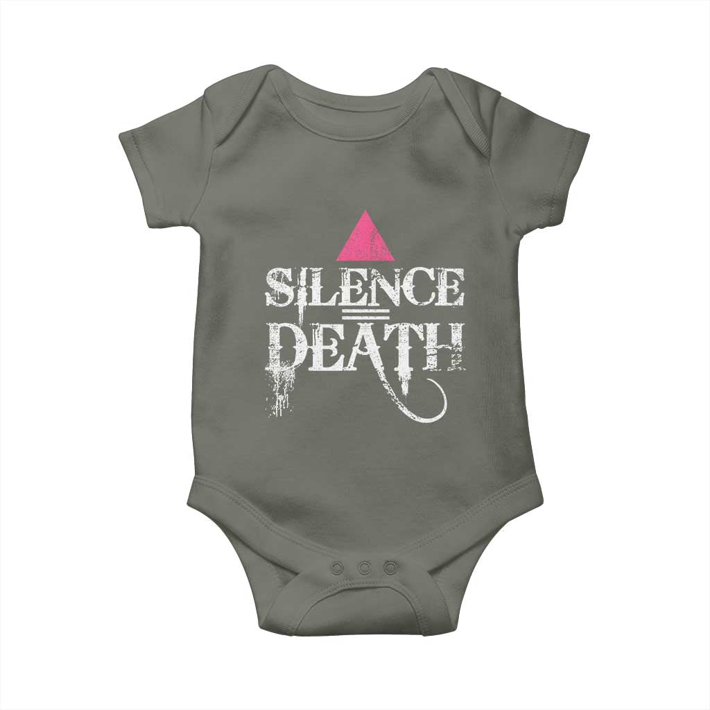 Silence Death Baby Onesie LGBTQ Pride Month - Wonder Print Shop