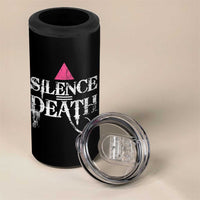 Silence Death 4 in 1 Can Cooler Tumbler LGBTQ Pride Month - Wonder Print Shop