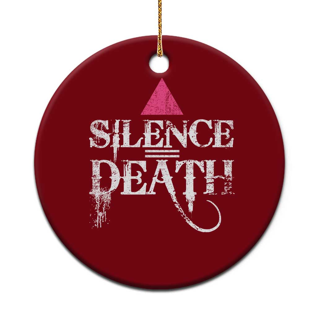 Silence Death Ceramic Ornament LGBTQ Pride Month - Wonder Print Shop