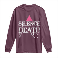 Silence Death Long Sleeve Shirt LGBTQ Pride Month - Wonder Print Shop