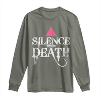 Silence Death Long Sleeve Shirt LGBTQ Pride Month - Wonder Print Shop